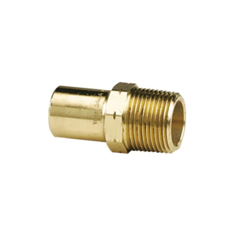 ProPress® 79395 Pipe Adapter, 3/4 in Nominal, Fitting x MNPT End Style, Bronze, Import