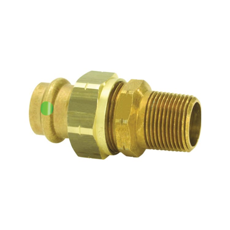 ProPress® 79730 Pipe Union, 1/2 in Nominal, Press x MNPT End Style, Bronze, Import