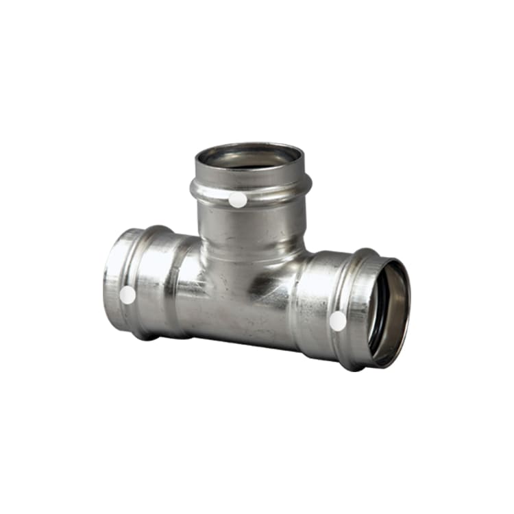ProPress® 85607 Pipe Tee, 2 in, Press, 304 Stainless Steel, Import