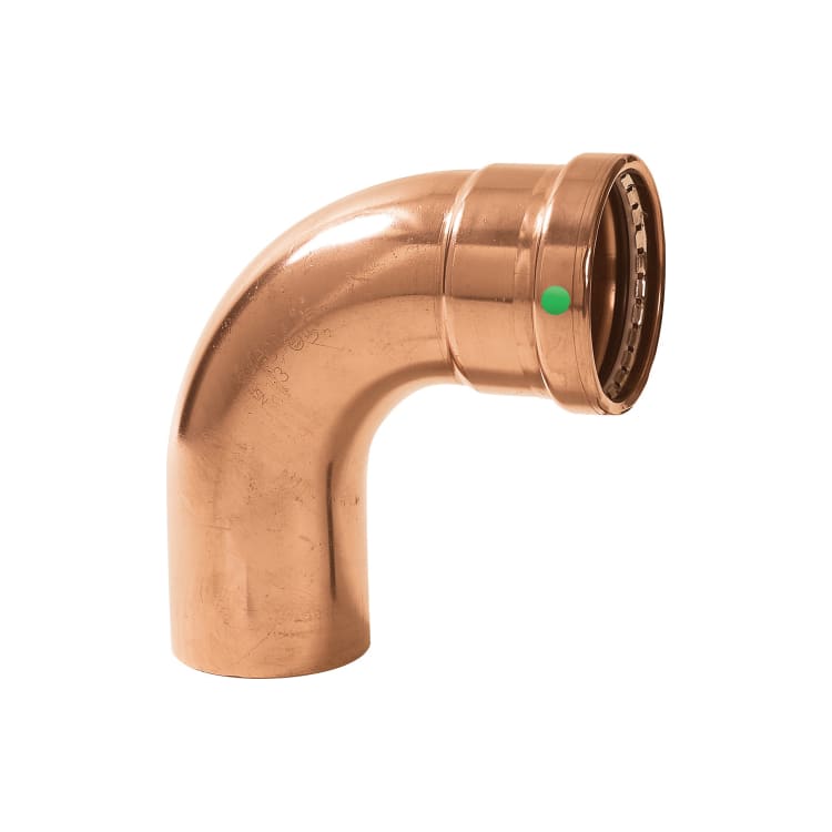 ProPress® 20638 90 deg Street Elbow, 2-1/2 in Nominal, Fitting x Press End Style, Copper, Import