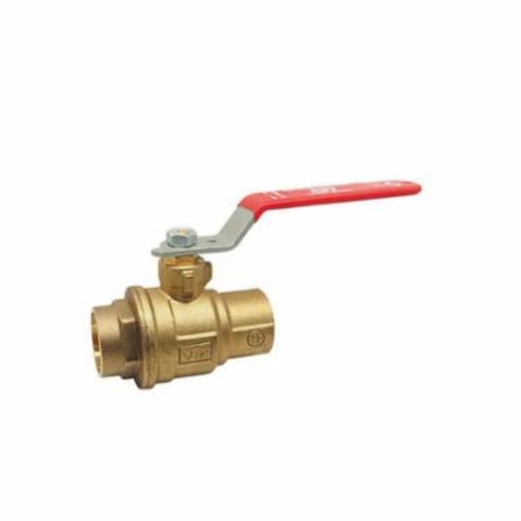 RWV® 5049AB 1/2 2-Piece Ball Valve, 1/2 in, Solder, Forged Brass Body, Full Port