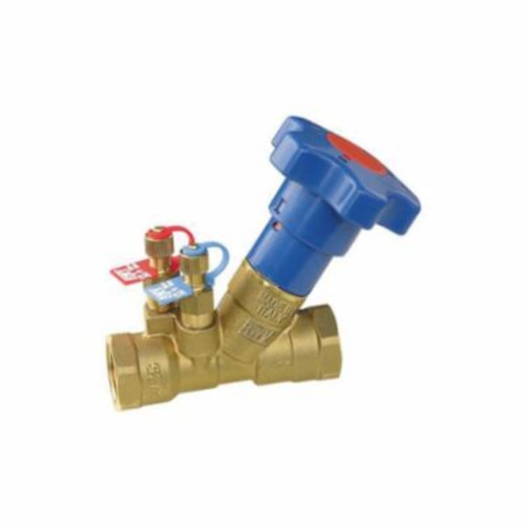 RWV® 9517AB 1/2 Hydronic Balancing Valve, 1/2 in, NPT, 300 lb WOG, 0.98 gpm, DZR Brass Body, Import