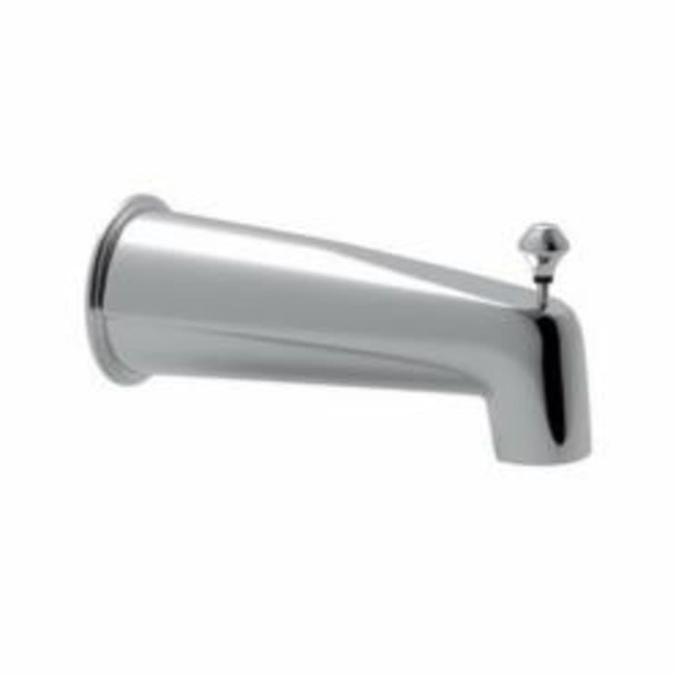 Rohl® RT8000APC Country Bath Wall Mount Tub Spout With Integrated Diverter, 6-3/4 in Spout Reach, Solid Die Cast Metal, Polished Chrome