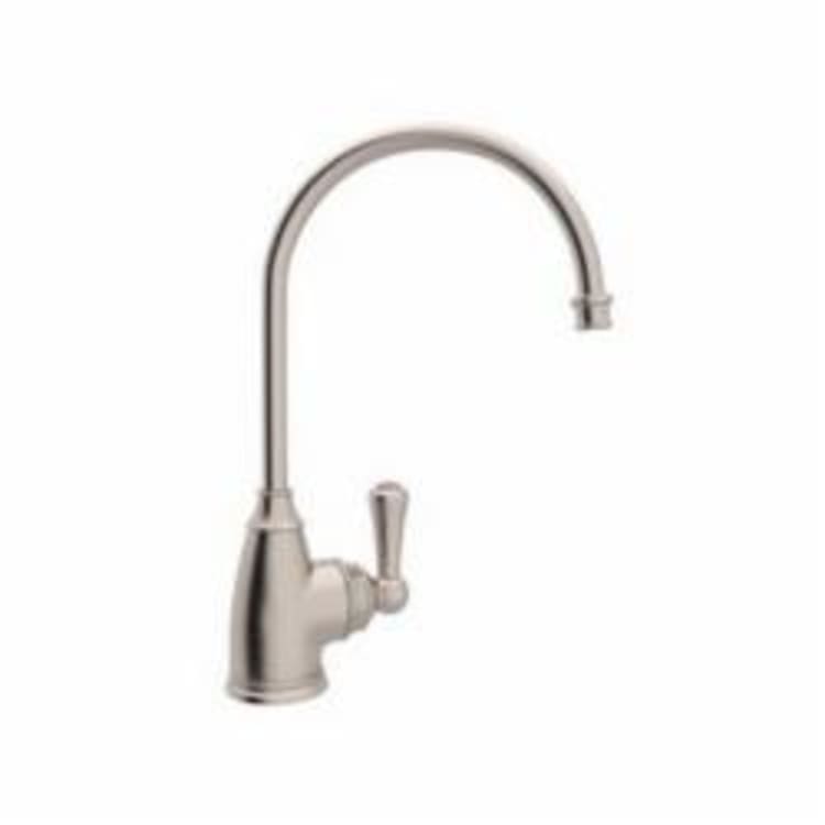 Rohl® U.1325L-STN-2 Perrin & Rowe® Traditional Hot Water Faucet, 0.5 gpm, 1 Handle, Satin Nickel