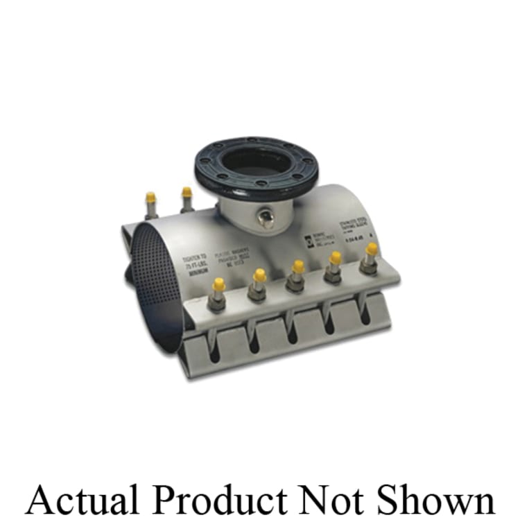 Romac® 103-0945061 SST III™ Tapping Sleeve, 8 in, Flange Connection, 304/304L Stainless Steel Clamp, Domestic