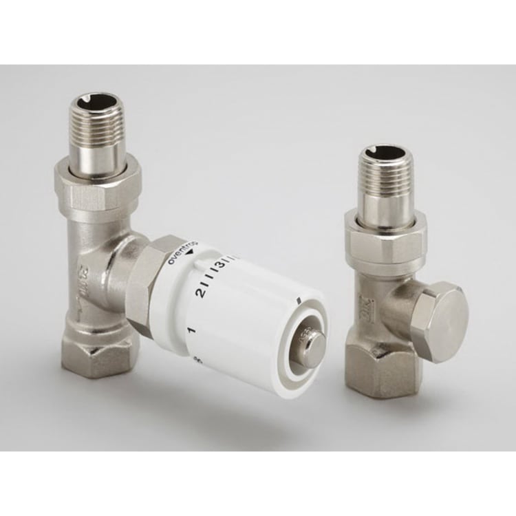 Runtal® CONTROL-ST SET Standard Straight Shut Off and Control Valve With White Sensor, 1/2 in