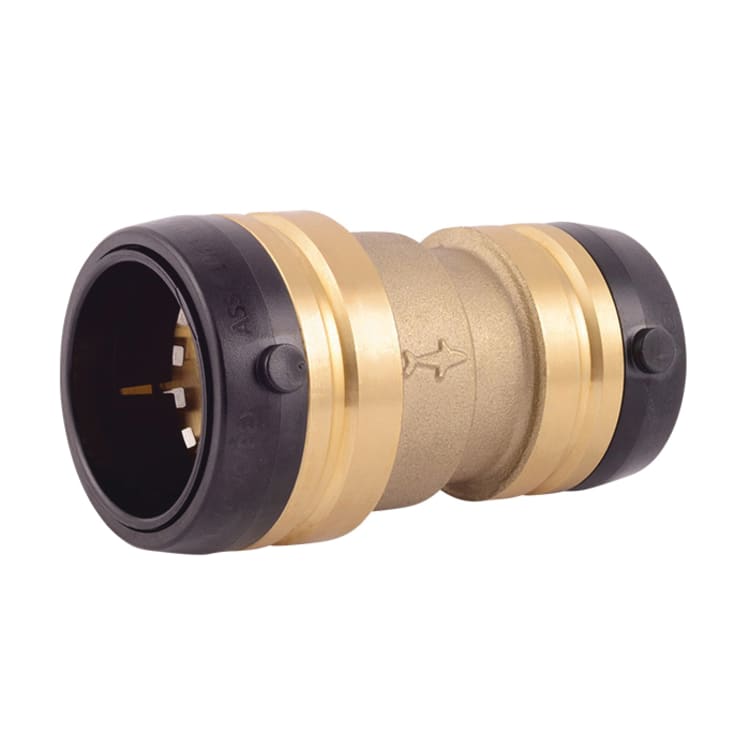 Sharkbite® UXL014135 Reducing Coupling, 1-1/2 x 1-1/4 in Nominal, Push-to-Connect End Style, DZR Brass, Domestic