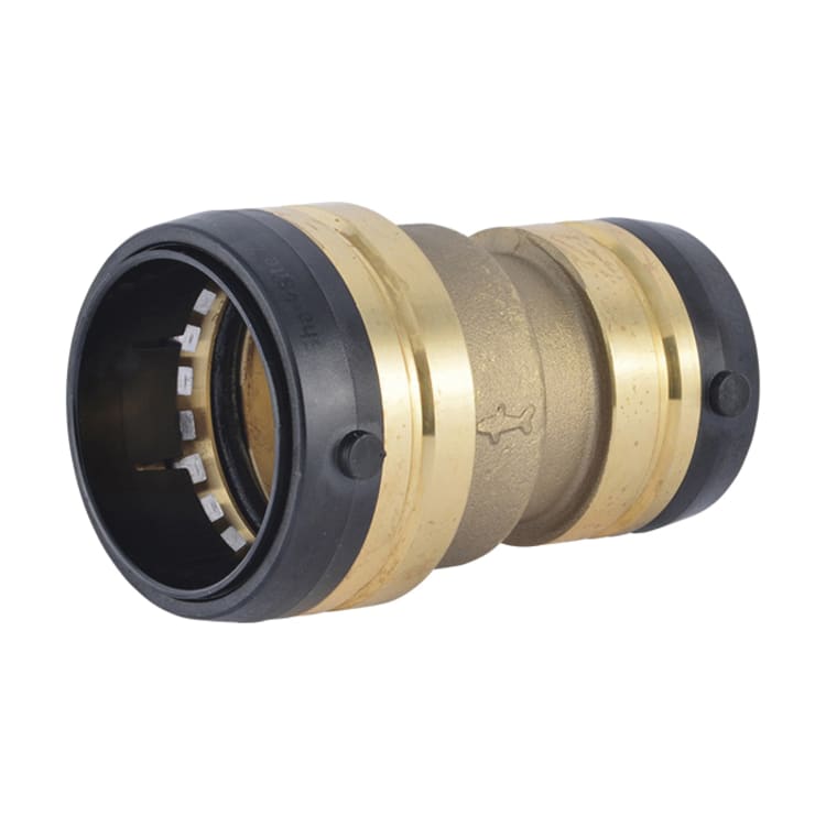 Sharkbite® UXL015441 Reducing Coupling, 2 x 1-1/2 in Nominal, Push-to-Connect End Style, DZR Brass, Domestic