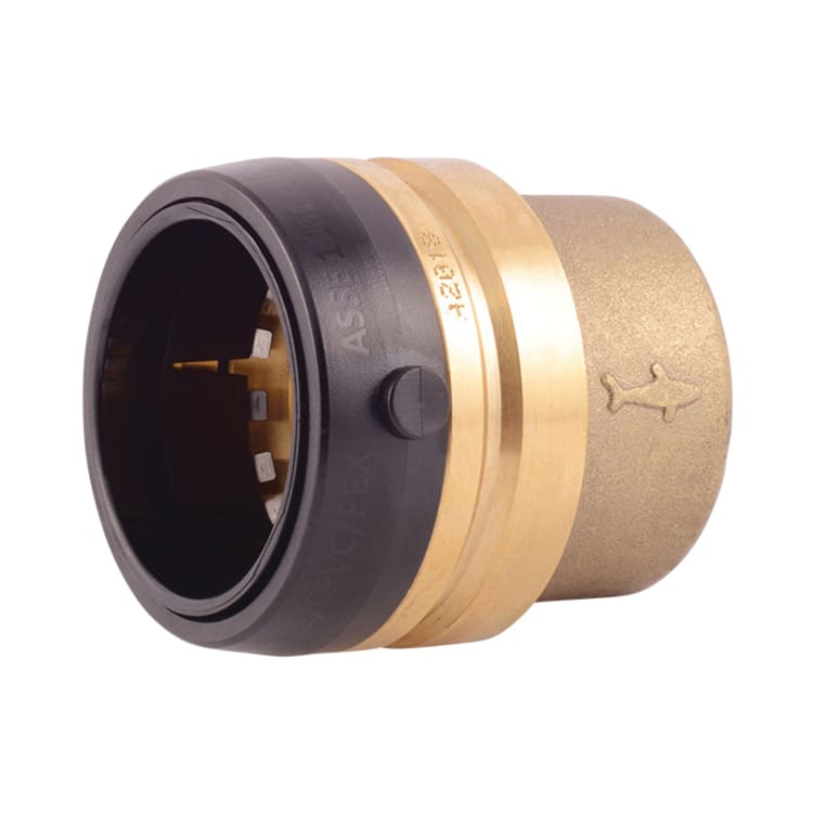 Sharkbite® UXL0441 Cap, 1-1/2 in Nominal, Push-to-Connect End Style, DZR Brass, Domestic