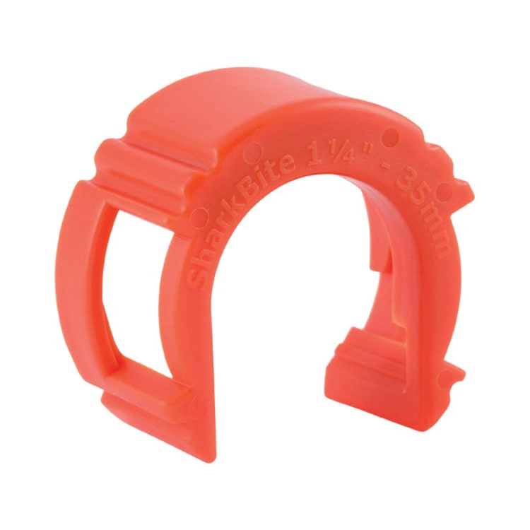 Sharkbite® UXLDC35 Large Diameter De-Mount Clip, 1-1/4 in, Plastic, Import