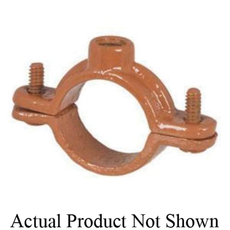 Sioux Chief 516-3CPK2 Overhead Split Ring Hanger, 3/4 in Pipe/Tube, 3/8 in Rod, 180 lb Load, Ductile Iron, Epoxy Coated, Import