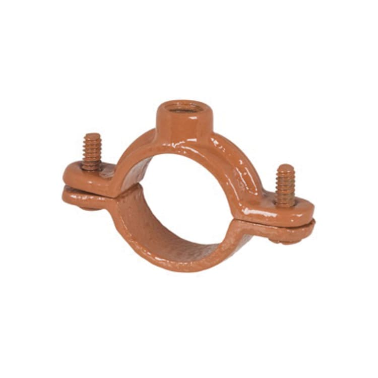 Sioux Chief 516-4CPK2 Overhead Split Ring Hanger, 1 in CTS Pipe/Tube, 3/8 in Rod, 180 lb Load, Ductile Iron, Epoxy Coated, Import