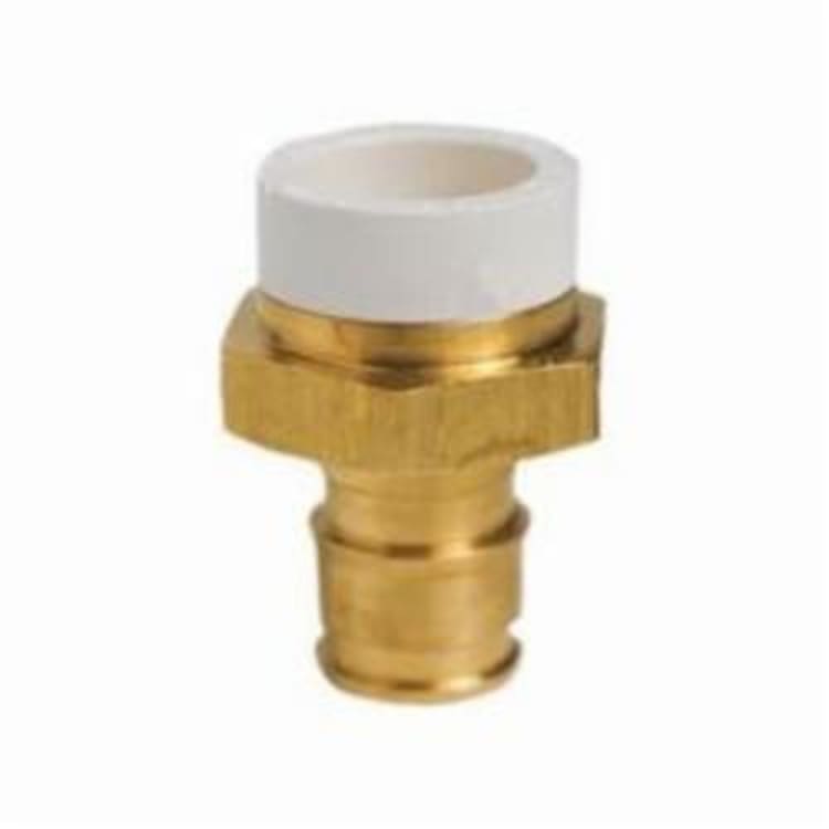 Sioux Chief PowerPEX® 645WGC4 Straight Adapter, 1 in, CPVC x F1960 PEX Grip™, Brass, Domestic