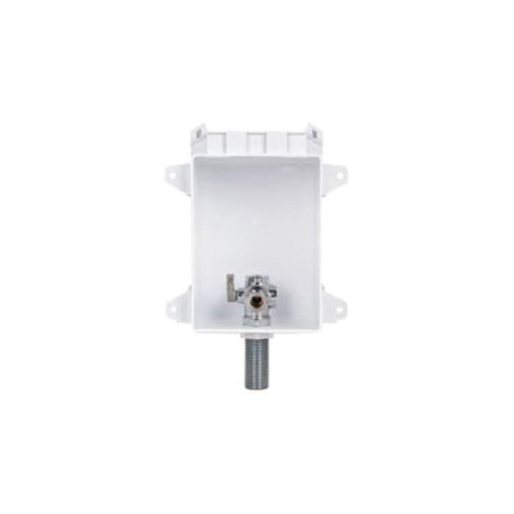 Tomahawk OxBox™ 696-G1001WR Toilet/Dishwasher Outlet Box, 1/2 in Inlet x 3/8 in Outlet, PEX Cold Expansion Inlet x Compression Outlet, ABS, Domestic