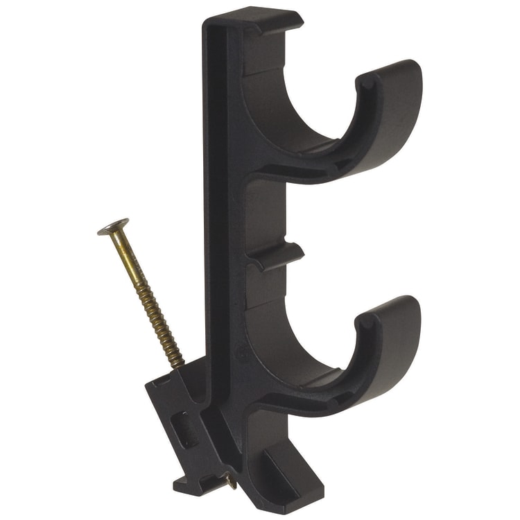 Sioux Chief Totem™ 552-C33 Stacked Offset Tube Hanger, 3/4 in CTS Pipe/Tube, 7/8 in Rod, 16 lb Load, Polyethylene, Domestic