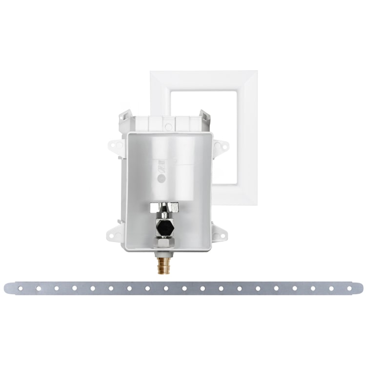 Sioux Chief OxBox™ 696RG1000WF Fire-Rated Ice Maker Outlet Box, 1/2 in PEX F1960 Grip™, ABS, Domestic