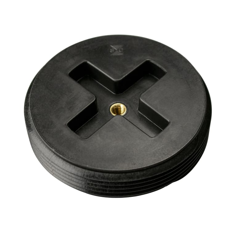 SIOUX CHIEF 879-20 2" ABS SLOTTED COUNTERSUNK PLUG WITH THREADED BRS INSERT
