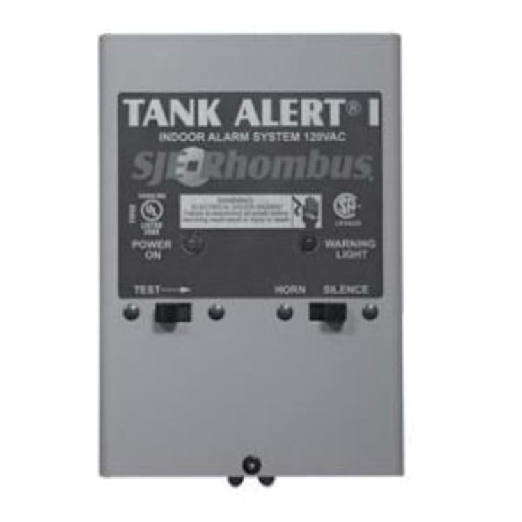 SJE-Rhombus® Tank Alert® 1007457 Indoor Alarm System, 86 dB Sound, Float, 120 VAC