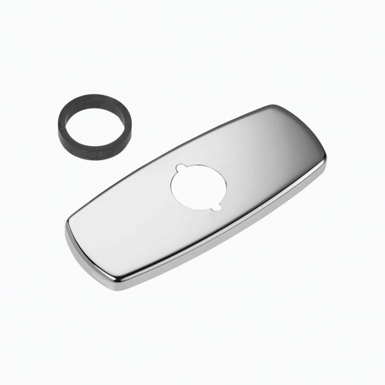 Sloan® 3365468 ETF-312-A Centerset Single Hole Trim Plate Kit, Commercial, For Use With EAF-200/250/275, ELF-10, ESF-20, EBF-187 and ERF-885 with or without Below Deck Mixing Valve, 4 in, Polished Chrome, Import