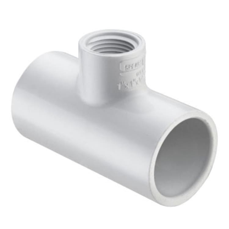 Spears® 402-167, 1-1/4 x 1-1/4 x 3/4 in nominal, Socket x Socket x FNPT end style, SCH 40/STD, PVC, Domestic