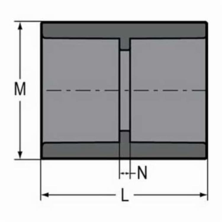 1-1/4" S80 PVC SXS CPLG 829-012