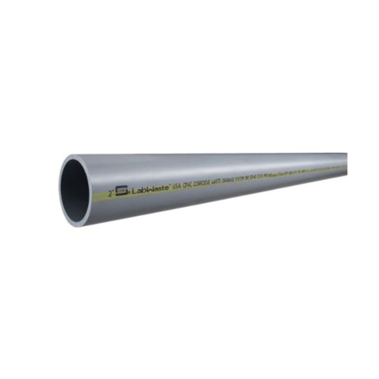 Spears® LabWaste® LW-020 DWV Pipe, 2 in Nominal, 10 ft L, SCH 40/STD, CPVC, Domestic