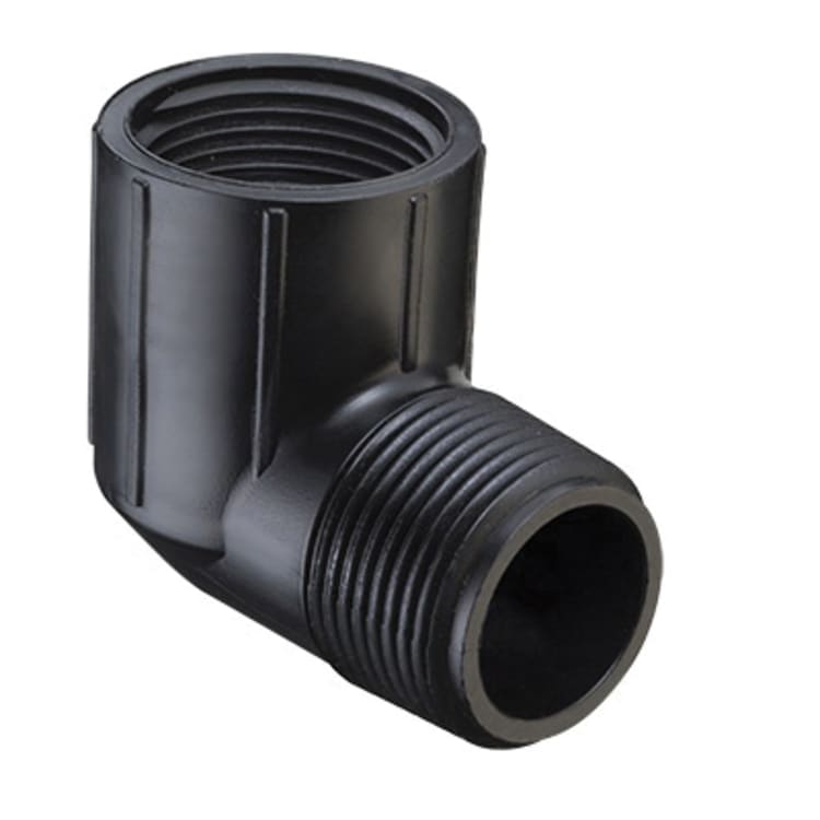 Spears® M412-007 Standard 90 deg Pipe Elbow, 3/4 in, MNPT x FNPT, HDPE, Domestic