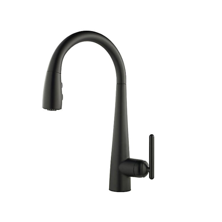 Pfister® GT529-SMB Lita™ Professional Grade Pull-Down Kitchen Faucet, 1.8 gpm Flow Rate, Matte Black, 1 Handles, 1/4 Faucet Holes, Function: Traditional