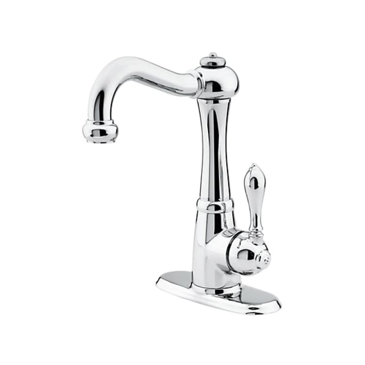 Pfister® GT72-M1CC Bar and Kitchen Island Faucet, Marielle™, Polished Chrome, 1 Handle, 4 in Center, 1.8 gpm