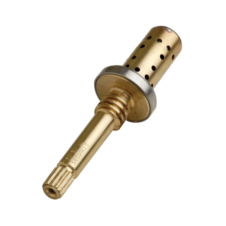 Symmons® TA-10 Pressure Balance Flow Control Spindle, For Use With Temptrol Shower Units, Brass, Chrome Plated