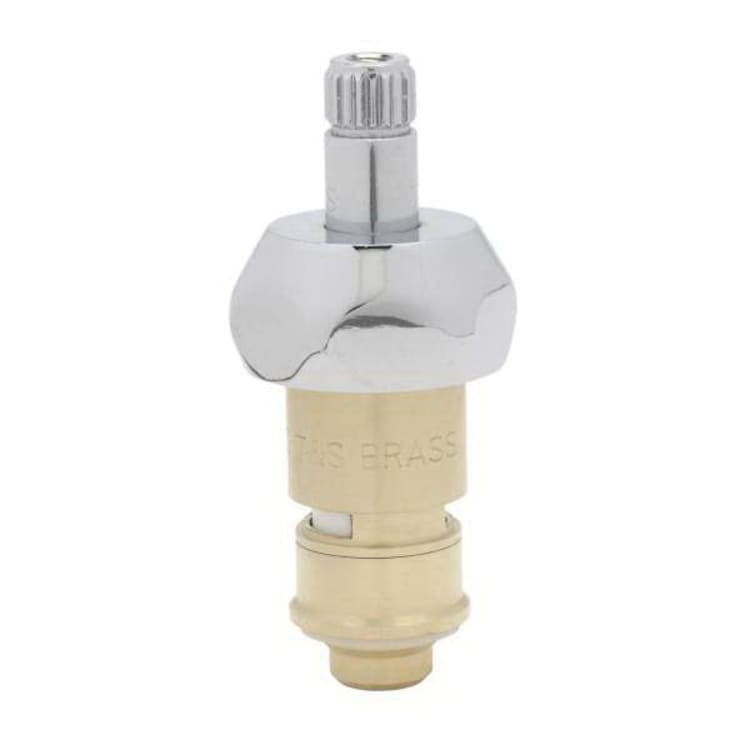 T & S 012394-25NS Right Hand Hot Ceramic Cartridge With Bonnet and Check-Valve, For Use With Faucet, 6.19 gpm Flow Rate, 1-1/4 in Dia x 3 in H, Brass Filter, 40 to 180 deg F