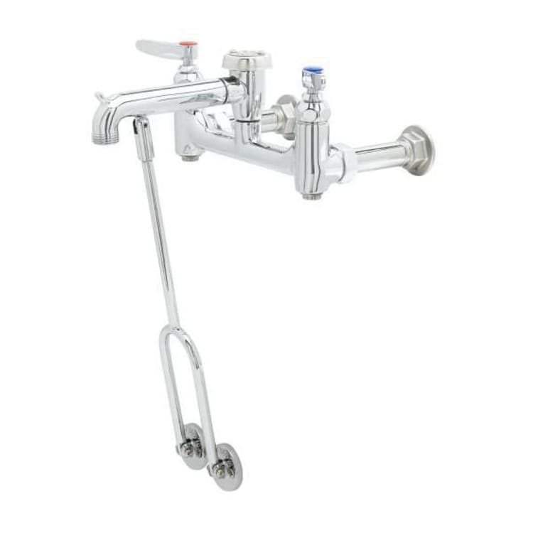 T & S B-0655-BSTP Service Sink Faucet, 12.96 gpm Flow Rate, 8 in Center, Polished Chrome