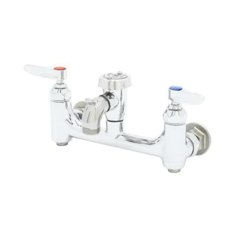 T & S B-0674-BSTP Service Sink Faucet, 13.13 gpm Flow Rate, 8 in Center, Polished Chrome