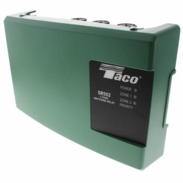 Taco® SR502 Two Zone Switching Relay, 120 VAC, 15 A, DPDT, Domestic