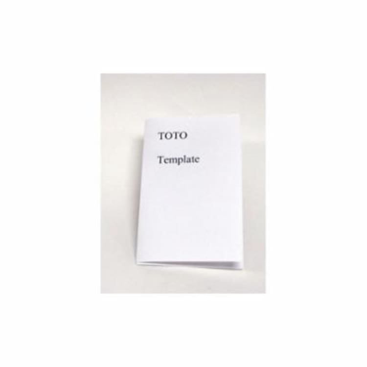 Toto® 0GU105 Template, For Use With Pacifica™ LT909 Self-Rimming Lavatory