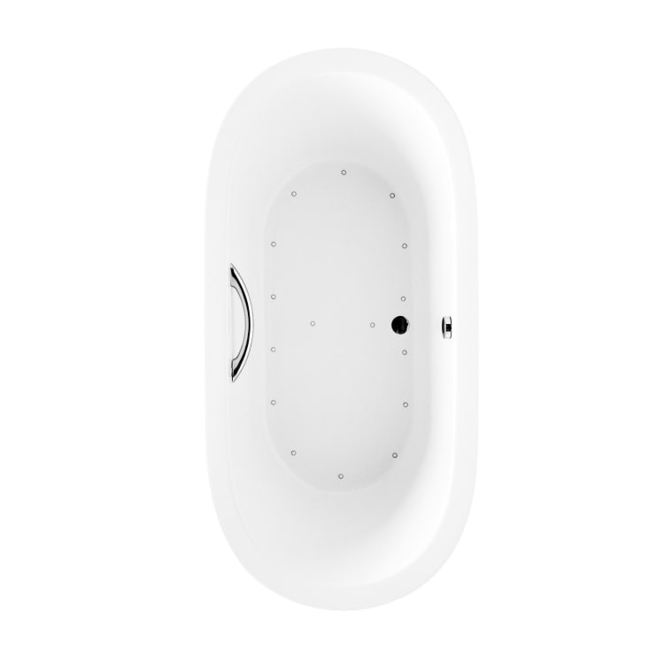 Toto® ABR794S#12N Nexus® Right Blower Bathtub, Air Bath, Rectangle Shape, 71-3/8 in L x 35-7/16 in W, Center Drain, Sedona Beige