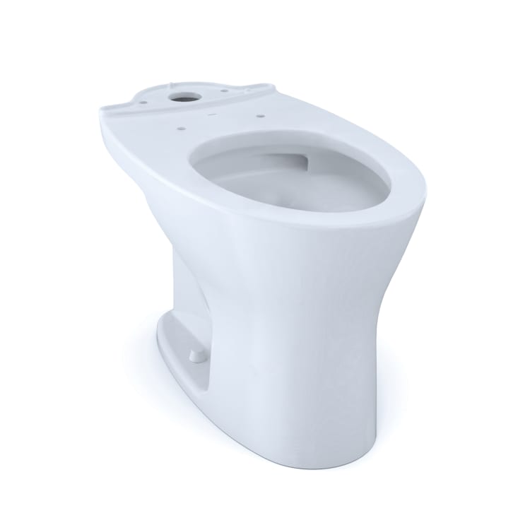 Toto® CT746CUG#01 Drake® Toilet Bowl With CEFIONTECT® Ceramic Glaze, Cotton White, Elongated Front Shape, 12 in Rough-In, 14-15/16 in H Rim, 2-1/2 in Dia Trapway