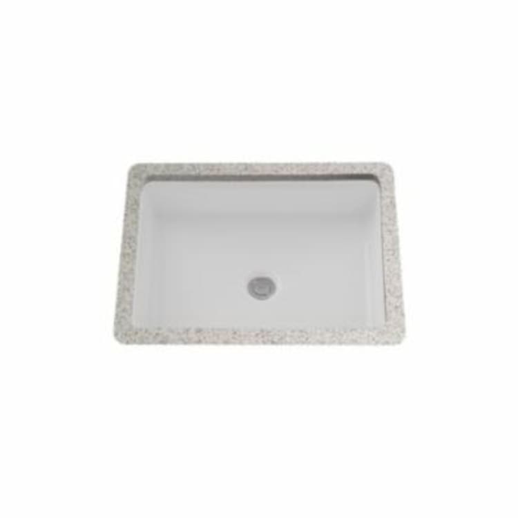 Toto® LT221#01 Atherton™ Lavatory Sink With Front Overflow, Rectangular, 21-3/8 in W x 16-3/8 in D, Undercounter Mount, Vitreous China, Cotton