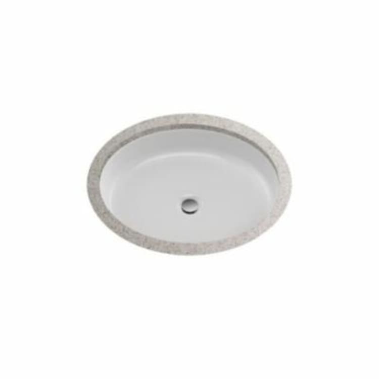 Toto® LT233#01 Atherton™ Lavatory Sink With Front Overflow, Oval, 22-5/8 in W x 18-3/8 in D, Undercounter Mount, Vitreous China, Cotton