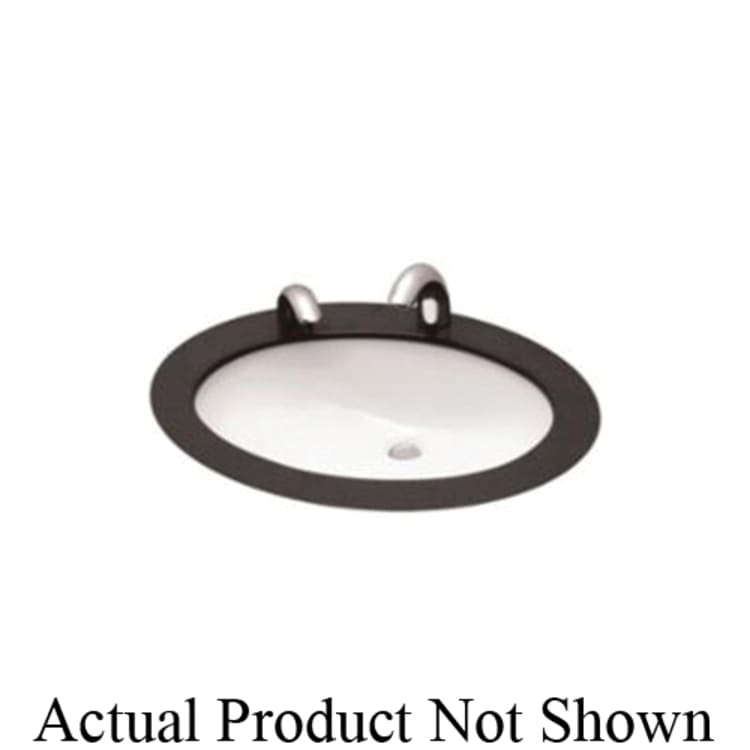 Toto® LT587#01 Lavatory Sink With Consealed Front Overflow, Oval Shape, 21-1/4 in W x 17-1/4 in D x 7-1/2 in H, Undercounter/Wall Mount, Vitreous China, Cotton