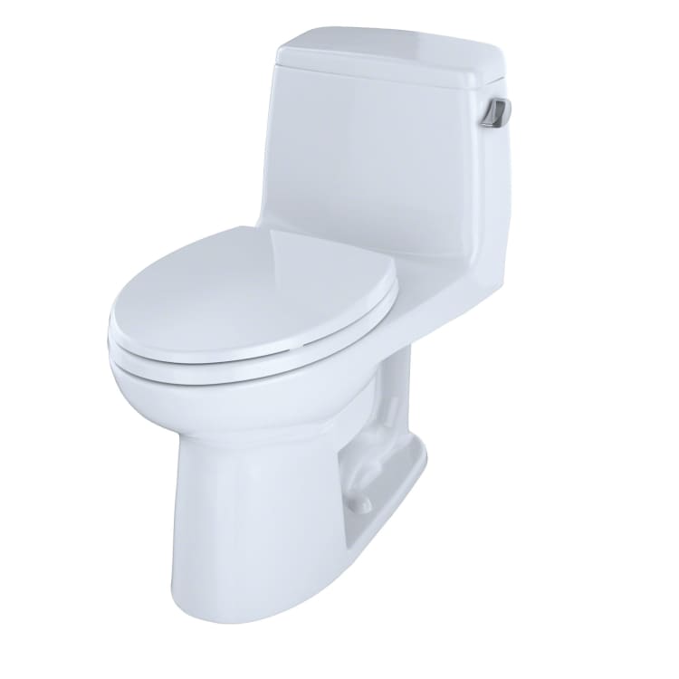 Toto® MS854114SLR#01 UltraMax® One-Piece Toilet With Right-Hand Trip Lever, Elongated Bowl, 17-11/16 in H Rim, 1.6 gpf, Cotton, Domestic