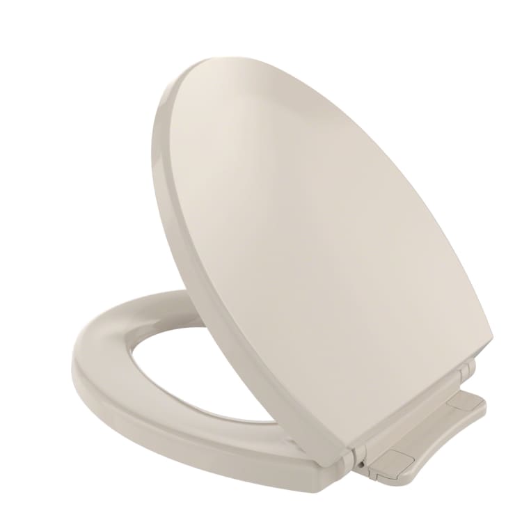 Toto® SoftClose® SS113#03 Toilet Seat With Cover, Round Bowl, Closed Front, Polypropylene, SoftClose® Seat Hinge, Bone, Import