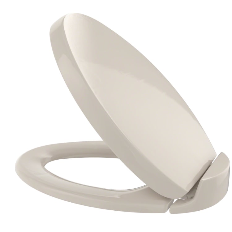 Toto® SS204#03 SS204, Elongated Bowl, Polypropylene, Bone, Slow Close Hinge, Import