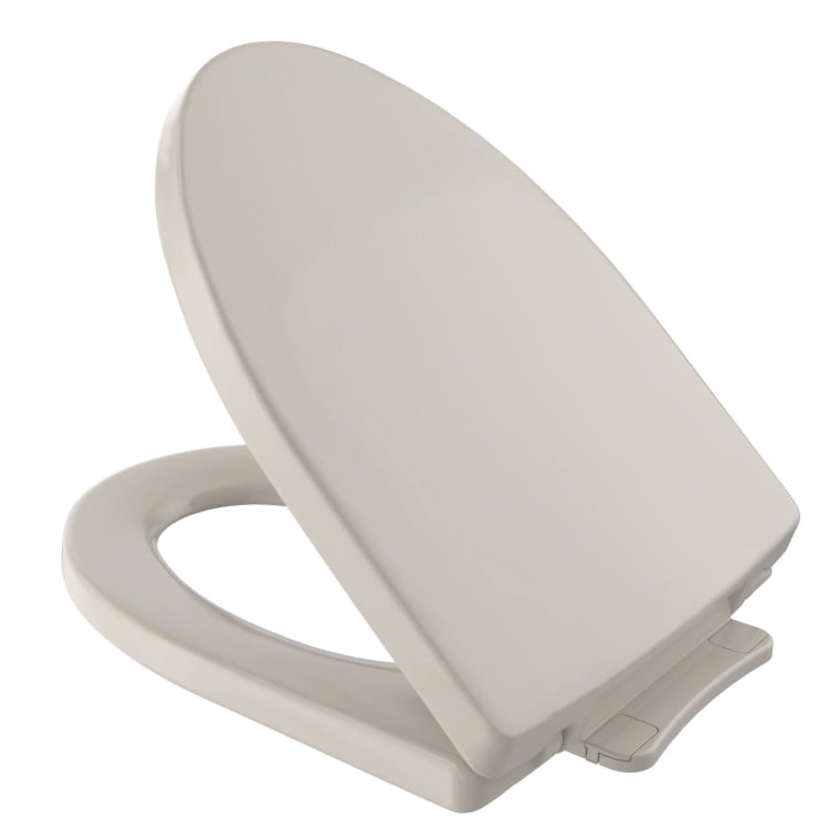 Toto® SS214#03 SS214, Soiree®, Elongated Bowl, Polypropylene, Bone, Slow Close Hinge, Import