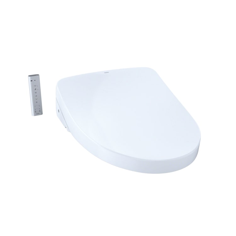 Toto® SW3046AT40#01 Contemporary Style Electronic Bidet Toilet Seat With EWATER+® Technology, WASHLET®, Elongated Bowl, Closed Front, Plastic, Cotton White, Import