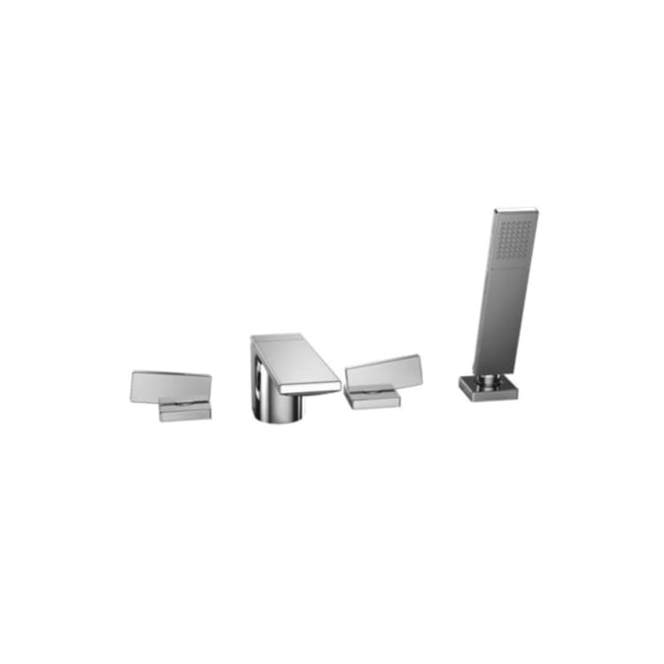 Toto® TB624S1#CP Roman Tub Filler Trim, Legato™, Residential, 2.5 gpm Flow Rate, Polished Chrome, 2 Handles, Function: Traditional, Import