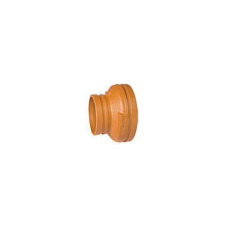 Grinnell Fire 2503020S Concentric Reducer, 3 x 2 in, Grooved, Ductile Iron, Painted