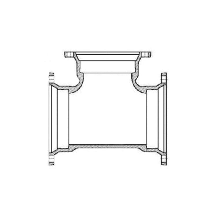 TYLER UNION® 074229 Compact Tee, 6 x 4 in Nominal, Mechanical Joint End Style, 350 psi Working Pressure, Ductile Iron