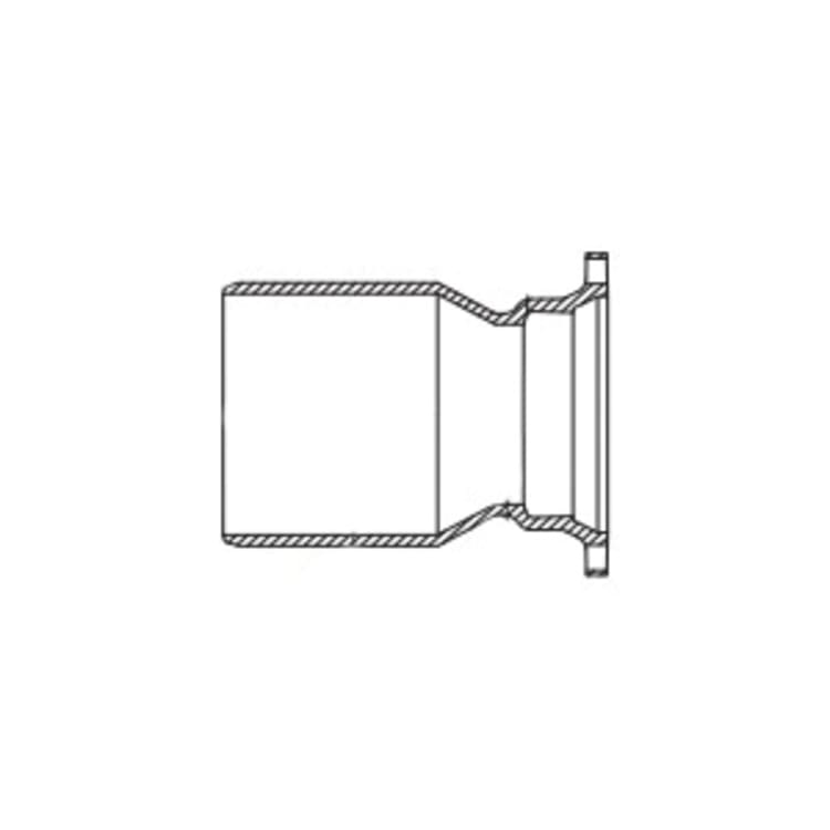 TYLER UNION® MJRP1206 Compact Reducer, 12 x 6 in, Plain x Mechanical Joint SEB, 350 psi Working, Ductile Iron, Import