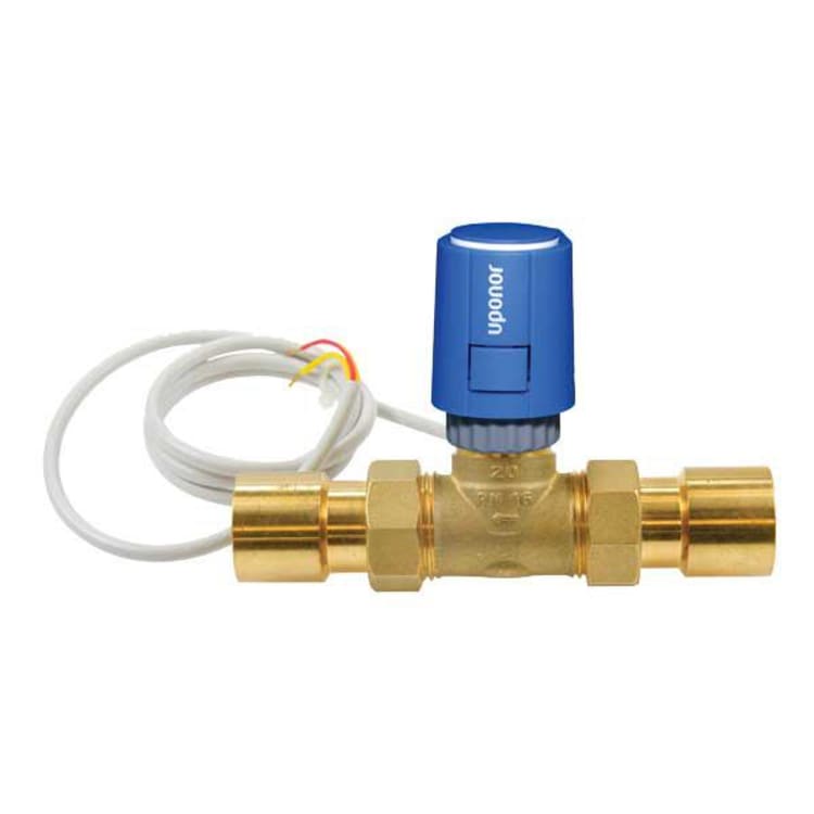 Uponor A3011075 Four-Wire Thermal Zone Valve, 3/4 to 1 in, C, 230 psi, Bronze Body